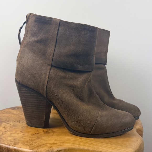rag & bone Shoes - rag & bone Brown Heeled Boots - well worn